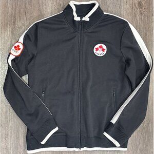 Team Canada Olympics Full Zip Track Jacket Womens L Hudsons Bay